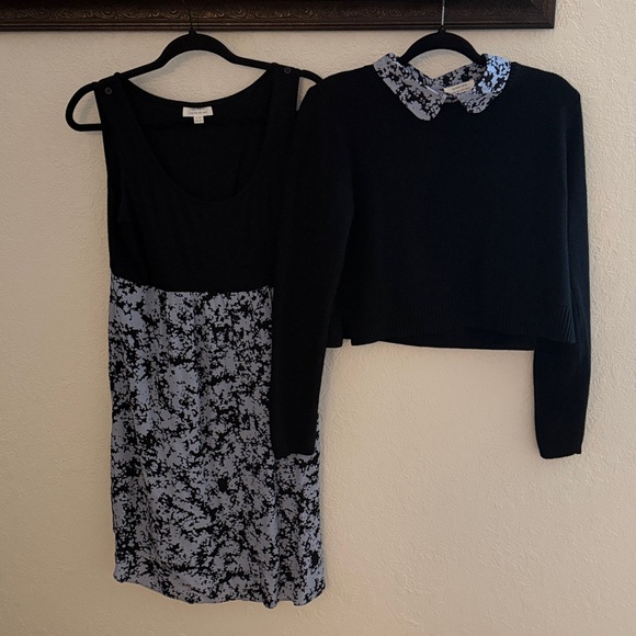 Seraphine 2 in 1 maternity/nursing dress w/ collar Gwendolyn size 8 - Picture 9 of 9